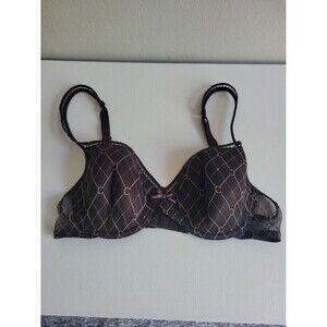 Chantelle Brown Bra with Pattern